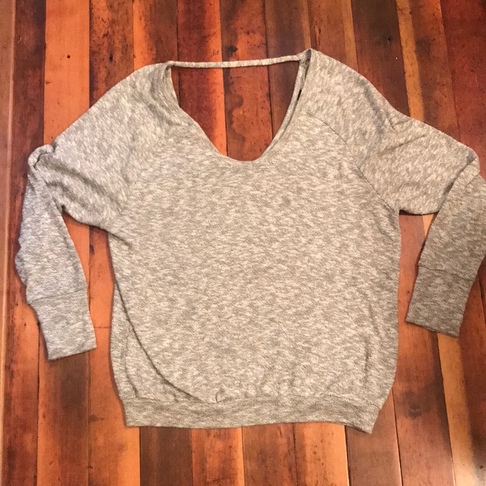 Scoop Neck Long Sleeve Sweater